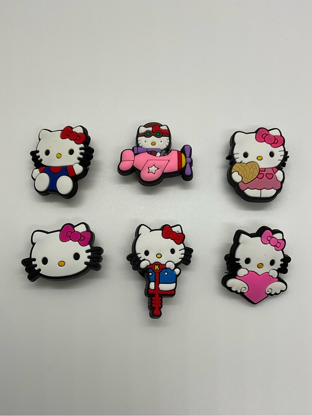 HELLO KITTY SANRIO CROCS Rubber Shoe Charms - Set of 6